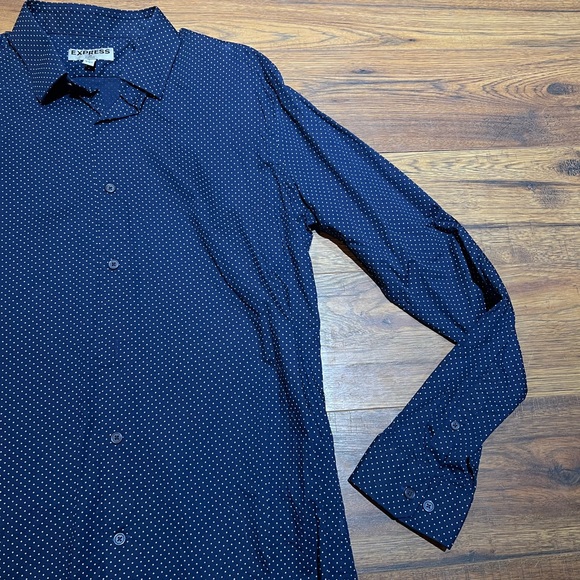 Express Fitted Dress Shirt Size Large - Picture 3 of 6